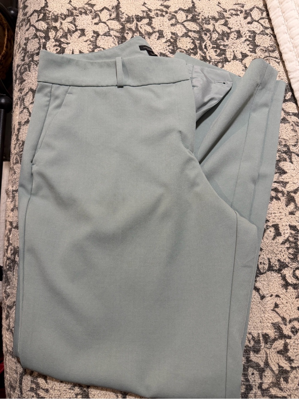 Ann Taylor Factory Sage Green Straight-Leg Dress Pants Size 12